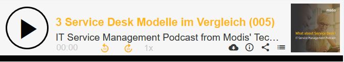 004 Service Management Podcast Modis Tech Delivery Service Desk Modelle im Vergleich